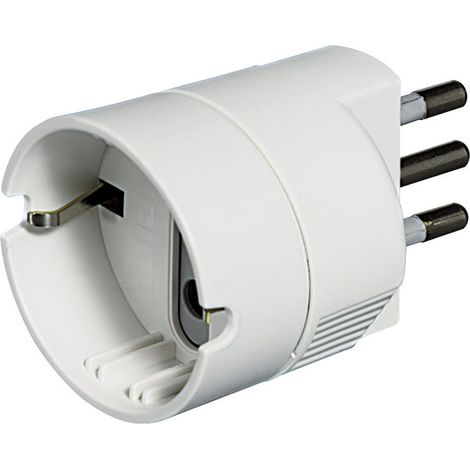Adaptador de enchufe bticino S3623DE blanco 10 amperios