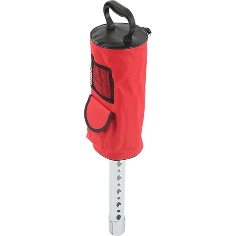Ramasse-balles de golf en tube d'alliage d'aluminium, grande capacité, rouge, pour terrain de golf (1/5)