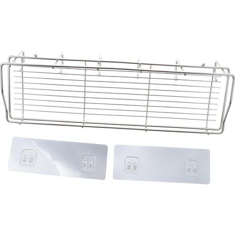 Étagère Murale Inox sans Perçage pour Cuisine et Salle de Bain Support (1/5)