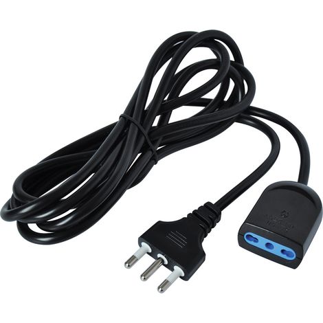 Rallonge Électrique 3M Noir Fiche 16A Prise Double 10/16A Câble Haute Efficacité Connexion Appareils Domestiques Branchement Sécurisé Seo (1/3)