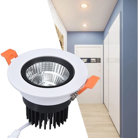 Spot encastré LED COB 7W, spot encastré LED, plafonnier décoratif d'intérieur, projecteur (1/5)