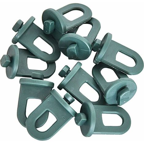Green Mobility-10 PCS Greenhouse Clips,Accessoire de Serre, Support de Plante Grimpante Clips de Kit de Suspension pour Serre(Vert)，KoleZy (1/3)