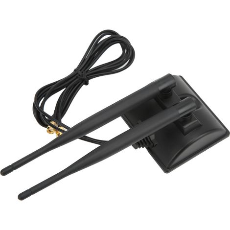 Antenne WiFi 2.4G/5.8G double bande 6dBi RG174 base ventouse pour routeur, maison intelligente, antenne externe à fixation par aspiration, compatible box internet. (1/5)