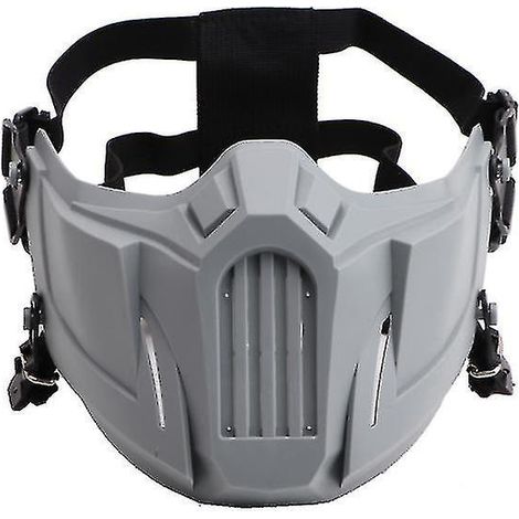 Outdoor-Sportmaske, winddicht, staubdicht, für Cosplay, Skifahren, Radfahren, verstellbare Schutzmaske, GRAU (1/5)