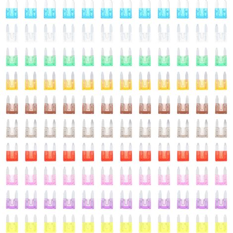Assortiment de fusibles pour voiture et camping-car (à lames standard) : 2 A, 3 A, 5 A, 7,5 A, 10 A, 15 A, 20 A, 25 A, 30 A et 35 A. (1/5)