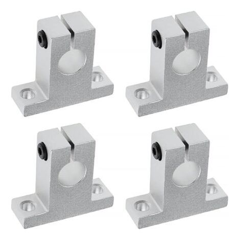 4x SK16 Support d'arbre Linéaire 16mm CNC Unités de Glissière à Billes à Mouvement Linéaire Support de Rail Guide d'arbre pour Imprimante 3D Machine Multi-axes