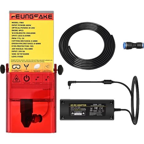 Modulo laser, potenza ottica 21W, design a 4 diodi, F160-160w (1/2)