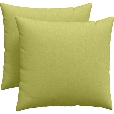 Maison Exclusive - Cuscini da Divano 2 pcs Verde chiaro 50 x 50 cm Tessuto