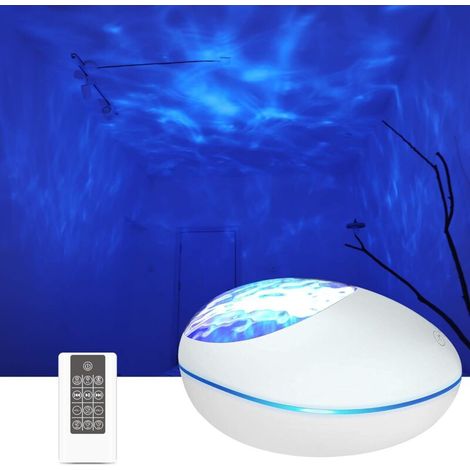 Filiyano – lampe de chevet LED – Projecteur de ciel étoilé, lampe de chevet LED avec veilleuse intégrée pour chambre d'enfant ou d'adulte (blanc) KLB (1/5)