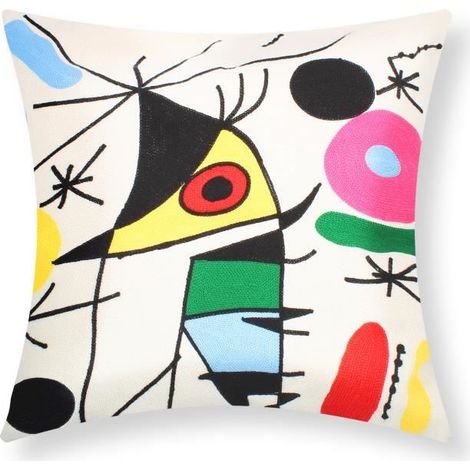 Housses de Coussin - AVIZAR - Art Olina - 45x45 cm - Multicolore - Brodées (1/5)