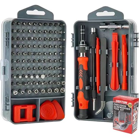 Dekton 115pc Precision Magnetic Screwdriver Set PC Mobile Repair Tool Kit (1/2)
