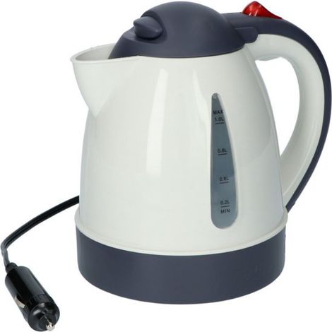 Bouilloire – 24 volts – 1 litre – Pour camion, voiture, caravane ou bateau – Prise 24 volts ou allume-cigare (1/5)