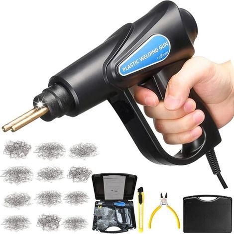 70W Soudure Plastique, Kit Reparation Plastique avec 100Pcs Sortes Agrafeuse Chaud pour Réparation de Pare-Chocs de Voiture, Soudeuse Plastique pour Car Pièces Soudage Plastique (1/5)