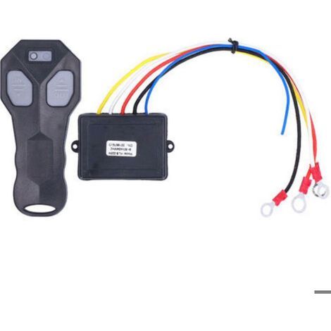 Télécommande de treuil sans fil - - Sans fil 12V - Portée 50 pieds/15,24 m - Compatibilité Jeep SUV ATV (1/4)