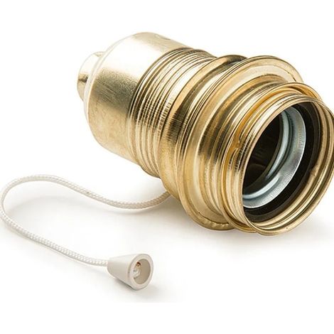 Portalámparas Famatel 305 metal dorado 10 cm interruptor integrado (1/4)