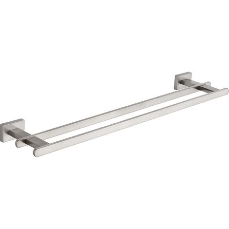 Mexen Arno doppelter Handtuchhalter, gebürsteter Nickel - 7020725-97 (1/2)