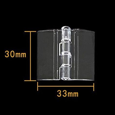 10 cerniere pieghevoli realizzate in acrilico trasparente resistente, plexiglass trasparente (1/5)