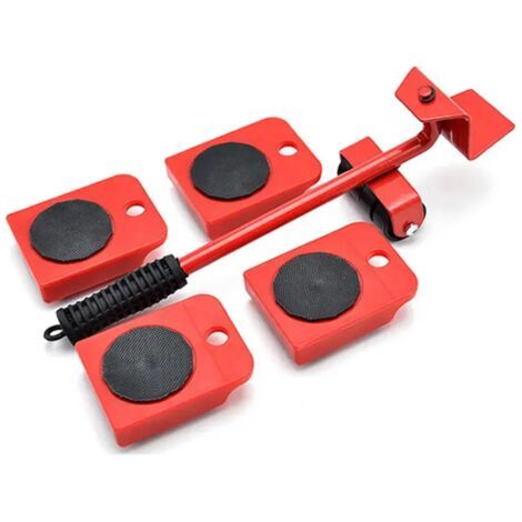 Outil de Transport de lève-meubles robuste ensemble de déménagement de meubles de maison de roue 4 outils à main à roues (1/5)