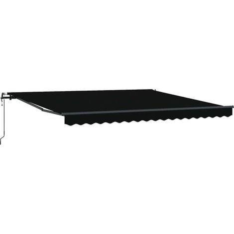 Maison Exclusive - Tenda Retrattile Nero 400 × 300 cm Tessuto e Alluminio