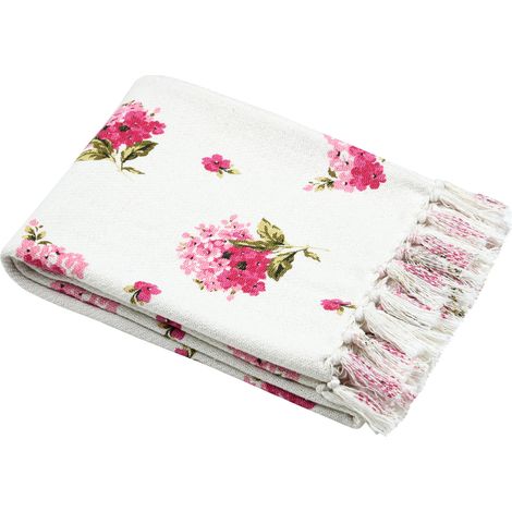 Couverture Printemps 125x150 à fleurs roses (1/2)