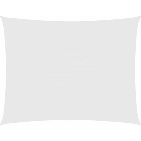 Voile d'ombrage Voile de parasol - Toile d'ombrage Tissu Oxford rectangulaire 2,5x3,5 m Blanc BV121666 - BonneVie (1/5)