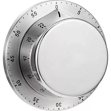 Minuterie de cuisson de cuisine, serrure magnétique manuelle mécanique en acier inoxydable (1/2)