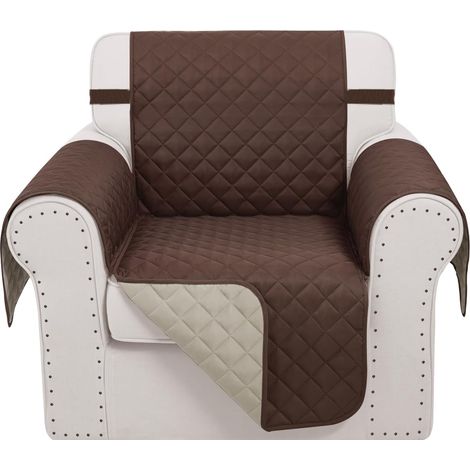 Wendbarer Sofabezug für Haustiere, Lazy Boy Möbelschutz (23'' Sessel, Schokolade/Beige) (1/5)