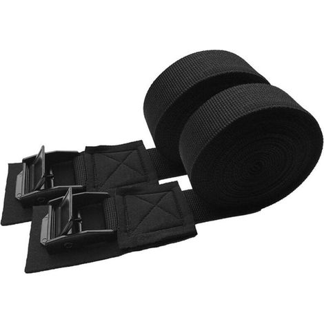 Sangles d'arrimage, sangles d'arrimage rembourrées à boucle de verrouillage à came pour moto, cargaison, camion, remorque, bagages, planche de surf