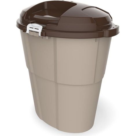 Conteneur en plastique - Daco eco - 54 x 39 x 67 cm - Beige - Livraison gratuite