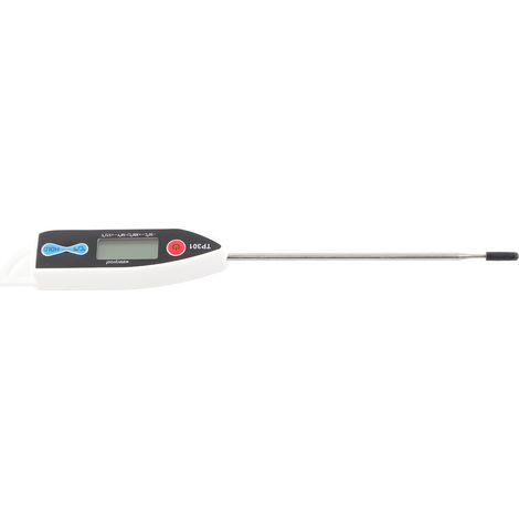 Schnell messendes Lebensmittelthermometer, Temperaturbereich -50 bis 300 Grad Celsius, vollständig wasserdicht, Temperaturmessung in drei Sekunden (Material: weißes ABS). (1/5)