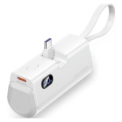 Powerbank 4.800mAh Vention FHQW0/ 22.5W/ Blanca