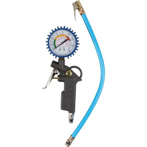 Pistolet de gonflage pneumatique - Manomètre gonfleur 16 bars Auto Moto Cycles (1/2)