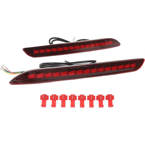 Paar wasserdichte LED-Rückleuchten (links und rechts) für Honda Accord 2023 (rote Ränder) (1/5)