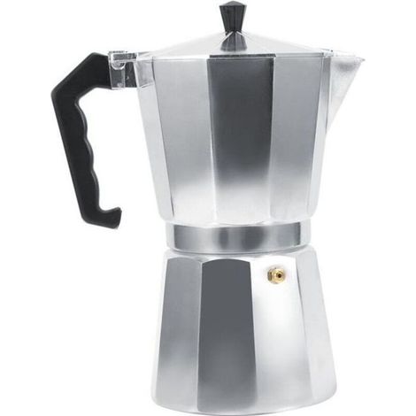 Cafetière Aluminium Type Italien Espresso Moka(600ML 12 tasses)--Rose Vie (1/2)