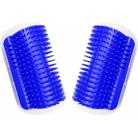 Lot de 2 Auto-Toilett Chat,Brosse d'Angle Chat Brosse Chat Mural Avec Herbe à Chat Pour Massage et Epilation (1/4)