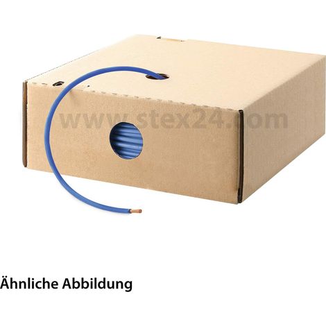 HELU KABEL H05Z-K 90°C 1X0,75mm² BU (blau) Einzelader halogenfrei blau AD 2,8mm VPE 100,0 Meter Nennspannung Uo/U 300V/500V - 1 Stück