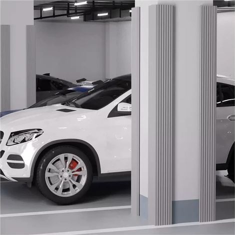Protecteur Bord Porte Garage Mousse, Protecteur d'angle Mural Garages Stationnement, Rembourrage des Protections Bords Adhésif(Grey,2m) (1/5)