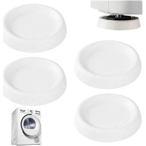 4 Pièces Pied Anti Vibration Machine à Laver, Tapis Patins Anti-Vibration Universels Amortisseurs pour Support Électroménagers, Machines à Laver et Sèche-linge, Tampons Coussinets pour Lave Li (1/5)