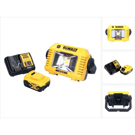 DeWalt DCL 077 P1 Lámpara de trabajo LED recargable 12 V 18 V 2000 lm IP54 + 1x batería recargable 5,0 Ah + cargador
