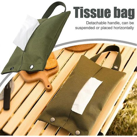 Pochettes à mouchoirs pour le camping, la salle de bain, la maison et la cuisine, sacs à papier toilette suspendus, articles de camping portables pour les activités de plein air (1/5)