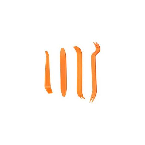 4Pcs Outil Demontage Garniture Voiture, Outils Plastique Dur, Professionnel Voiture Démontage Installation Outil Kit pour Voiture Radio Audio, Tableau de Bord, Installateur Pry Outil