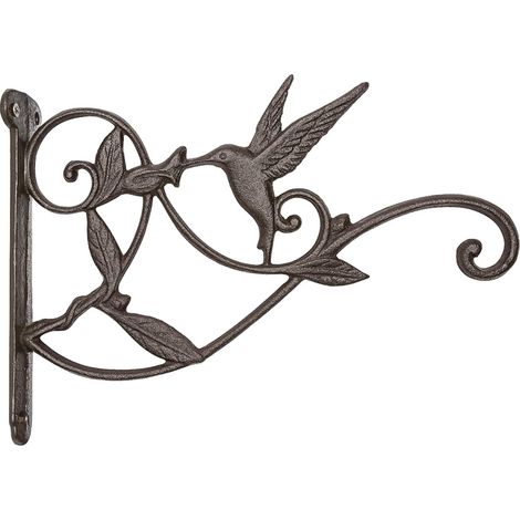 1 Support de suspension pour plante, crochet décoratif en fer pour panier de fleurs, mangeoire à oiseaux, carillon éolien 10x8''
