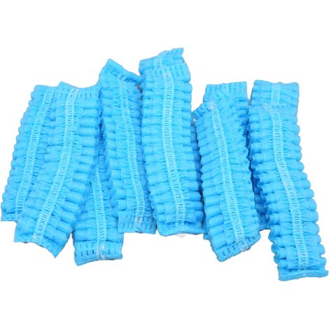 100 dehnbare Einweg-Ohrhörerüberzüge, hygienische Kopfhörerhüllen, blaue Packung (1/5)