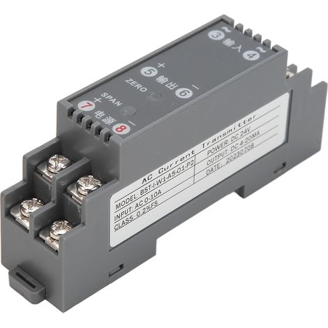Wechselstromtransmitter 1 Eingang 1 Ausgang Signalisolierung Umwandlung Stromverteilung Steuergeräte DC24V 4-20mA (1/5)