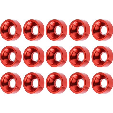 15 pièces Vis à tête fraisée M3 avec Rondelles en Alliage d'Aluminium pour Modèles RC et Drones (1/5)