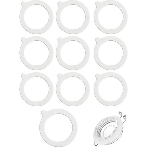 CCYKXA  10 Stück universelle Silikon-Dichtungsringe, geeignet für Gläser, selbstgemachte Gläser usw. (Innendurchmesser 7 cm)