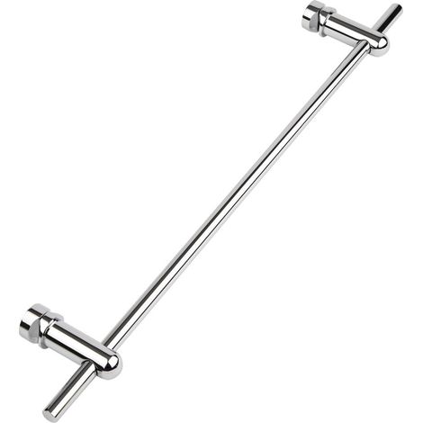 Hudson Reed – Barre porte-serviettes chromée 59 cm pour radiateur Vitality Delta – Acier inoxydable – Fixations incluses – Longueur modulable (1/5)