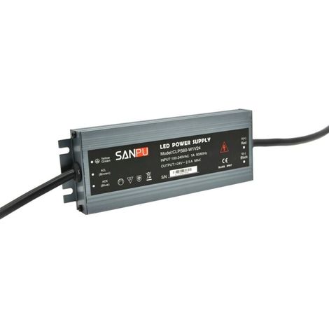 Transformateur 24V étanche 60W 2.5A IP67 (1/5)