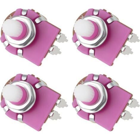 Lot de 4 Potentiomètres Réglables B500K 2 Broches 29 Mm pour Variateur de Lampe de Table (1/5)