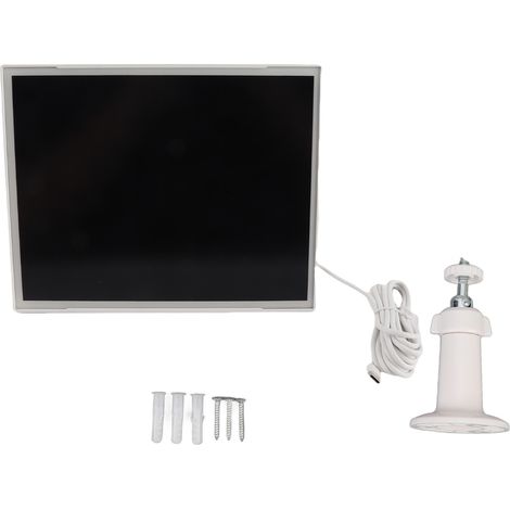Ortviai Panneau Solaire 10 W 5 V pour Caméra de Sécurité et Sonnette – Étanche, Faible Consommation, Connectique USB-C (1/5)